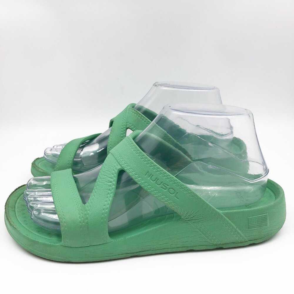 NUUSOL Hailey Rubber Slide Sandals Sage Green Flip Flops Womens 7 - Picture 4 of 10